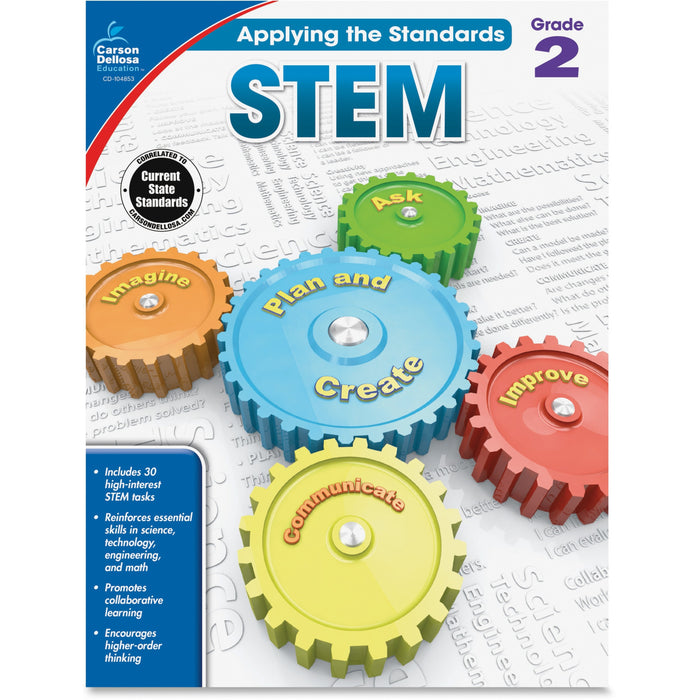 Carson Dellosa Education Grade 2 Applying the Standards STEM Workbook Printed Book - CDP104853