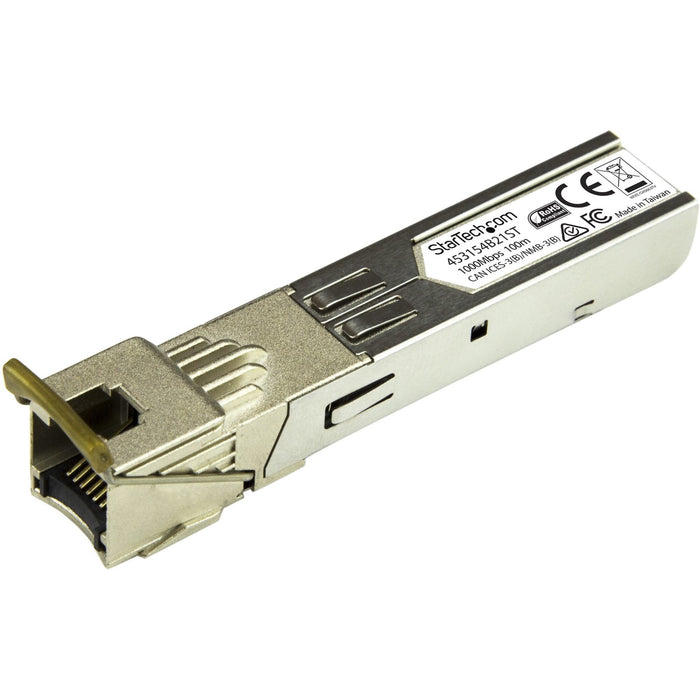 StarTech.com HPE 453154-B21 Compatible SFP Module - 1000BASE-T - 1GE Gigabit Ethernet SFP SFP to RJ45 Cat6/Cat5e - 100m - STC453154B21ST