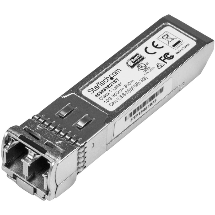 StarTech.com HPE 455883-B21 Compatible SFP+ Module - 10GBASE-SR - 10GE Gigabit Ethernet SFP+ 10GbE Multi Mode Fiber Optic Transceiver 300m - STC455883B21ST