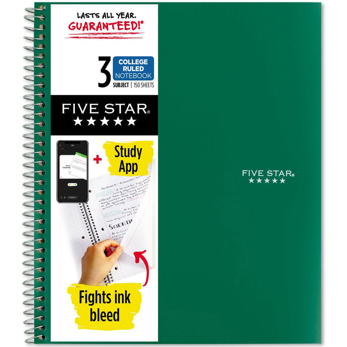 Five Star College Ruled 3 - subject Notebook - Letter - MEA72067