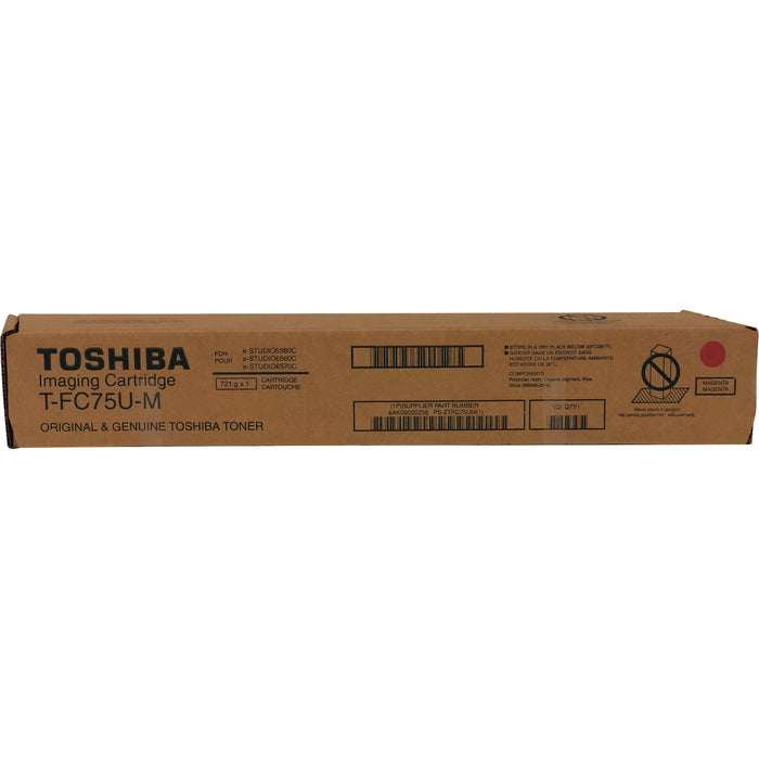 Toshiba Original Standard Yield Laser Toner Cartridge - Magenta - 1 Each - TOSTFC75UM