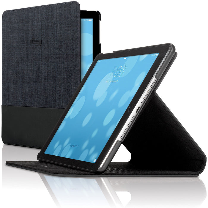 Solo Velocity Carrying Case Apple iPad Air, iPad Air 2 Tablet - Navy - USLIPD20265