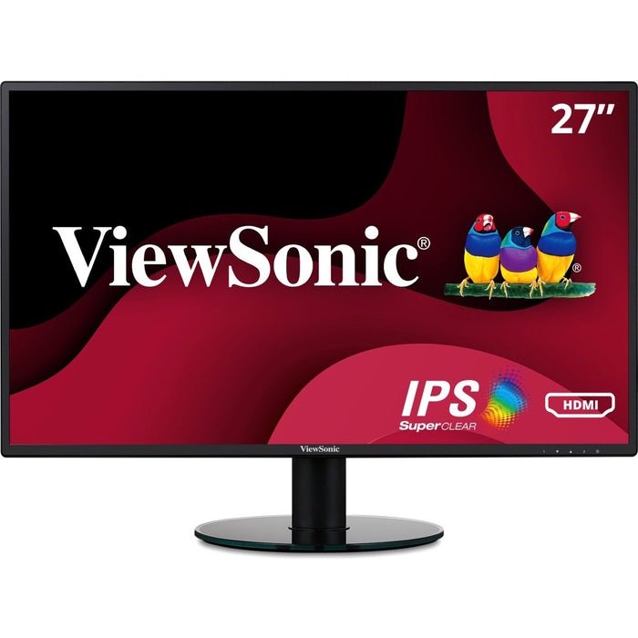ViewSonic VA2719-SMH 27 Inch IPS 1080p LED Monitor with Ultra-Thin Bezels, HDMI and VGA Inputs for Home and Office - VEWVA2719SMH