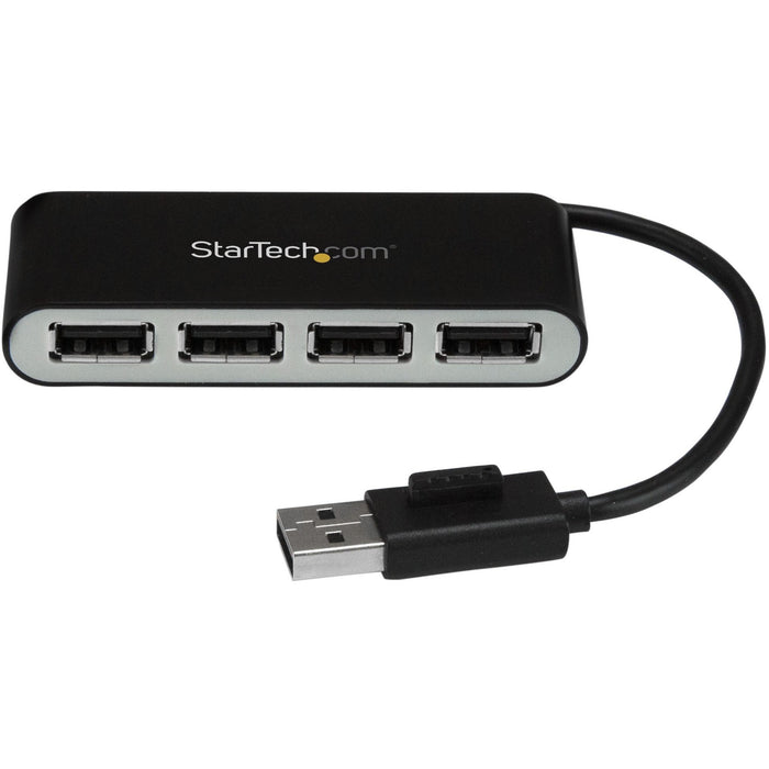 StarTech.com 4 Port USB Hub - 4 x USB 2.0 port - Bus Powered - USB Adapter - USB Splitter - Multi Port USB Hub - USB 2.0 Hub - STCST4200MINI2
