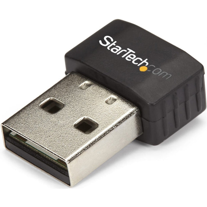 StarTech.com USB WiFi Adapter - AC600 - Dual-Band Nano USB Wireless Network Adapter - 1T1R 802.11ac Wi-Fi Adapter - 2.4GHz / 5GHz - STCUSB433ACD1X1