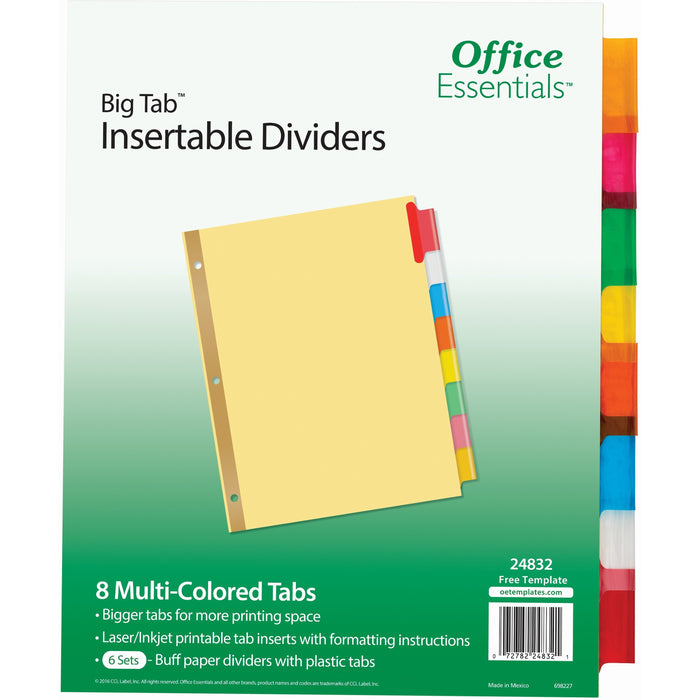Avery&reg; Office Essentials Big Tab Insertable Dividers - AVE24832