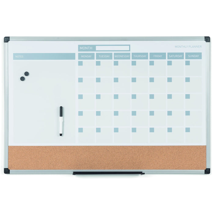 MasterVision 3-in-1 Monthly Dry-erase Calendar Board - BVCMB0707186P