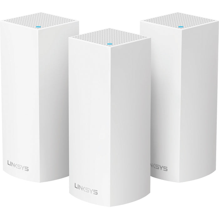 Linksys Velop Intelligent Mesh WiFi System- Tri-Band- 3-Pack White (AC2200) - LNKWHW0303