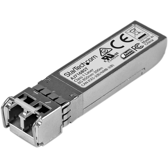 StarTech.com HPE AJ716B Compatible SFP+ Module - 8G Fiber Channel SW - 8GE Gigiabit Ethernet SFP+ 8GbE Multi Mode Fiber Transceiver - 300m - STCAJ716BST