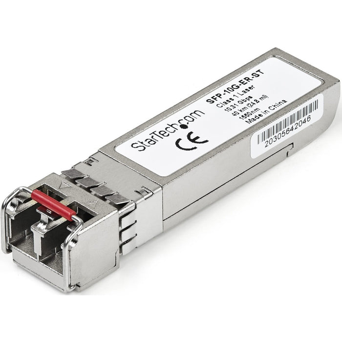 StarTech.com Cisco SFP-10G-ER Comp. SFP+ Module - 10GBASE-ER - 10GE Gigabit Ethernet SFP+ 10GbE Single Mode Fiber SMF Optic Transceiver - STCSFP10GERST