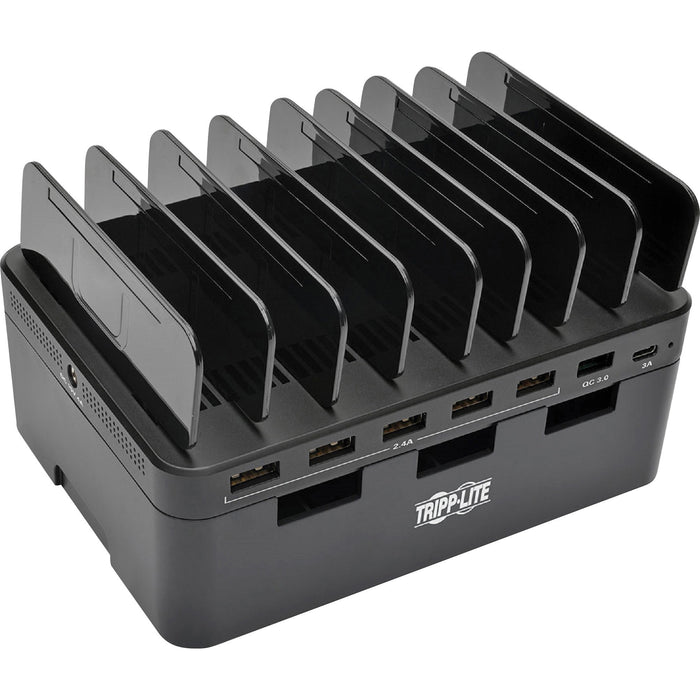Tripp Lite 7-Port USB Charging Station Hub Quick Charge 3.0, USB-C, Storage - TRPU280007CQCST