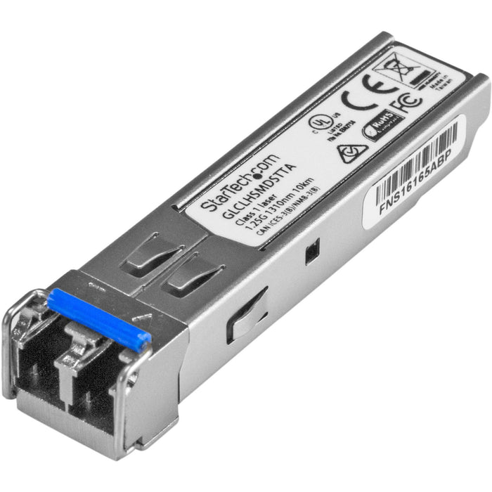 StarTech.com Cisco GLC-LH-SMD Compatible SFP Module - 1000BASE-LX/LH - 1GE Gigabit Ethernet 1GbE Single Mode Fiber SMF Optic Transceiver - STCGLCLHSMDSTTA