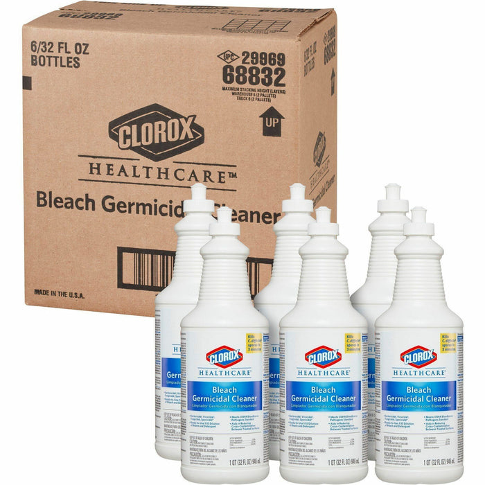 Clorox Healthcare Pull-Top Bleach Germicidal Cleaner - CLO68832CT