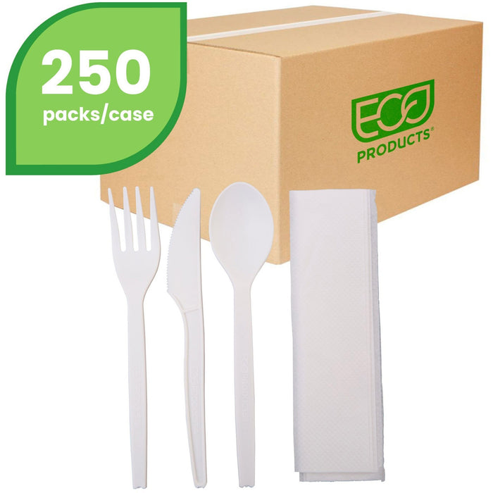 Eco-Products 7" PSM Cutlery Kit - Wrapped Sets - ECOEPS005