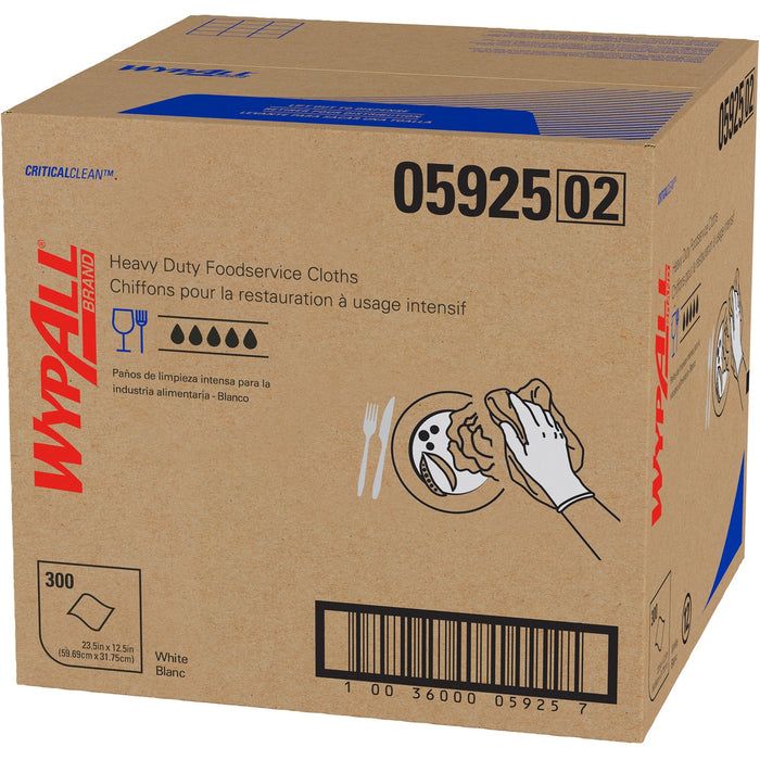 Wypall Critical Clean High Capacity Heavy Duty Foodservice Cloths - KCC05925