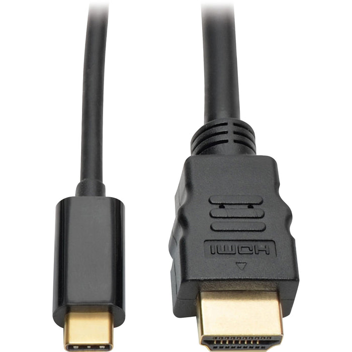 Tripp Lite USB C to HDMI Adapter Cable (M/M), 3840 x 2160 (4K x 2K) @ 30 Hz, 6 ft - TRPU444006H