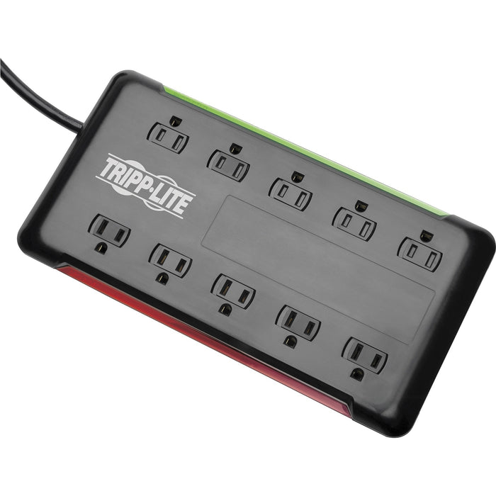 Tripp Lite Protect It! 10-Outlet Surge Protector, 6 ft. Cord, 2880 Joules, Black Housing - TRPTLP1006B