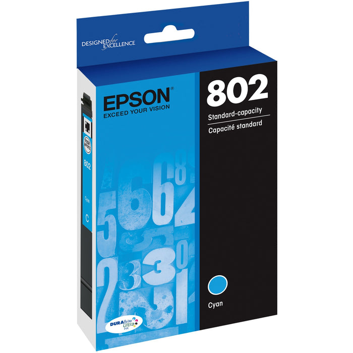Epson DURABrite Ultra 802 Original Inkjet Ink Cartridge - Cyan - 1 Each - EPST802220S