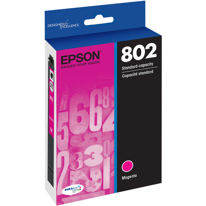 Epson DURABrite Ultra 802 Original Inkjet Ink Cartridge - Magenta - 1 Each - EPST802320S