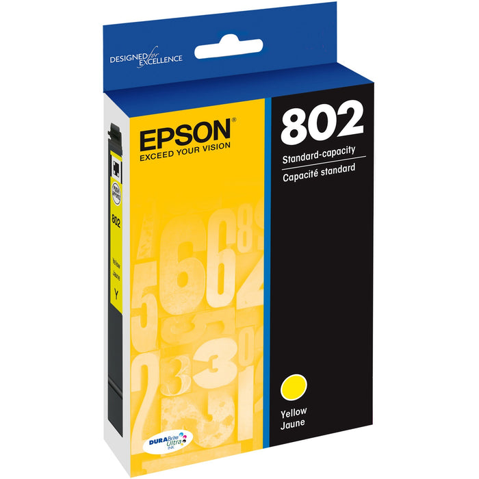 Epson DURABrite Ultra 802 Original Inkjet Ink Cartridge - Yellow - 1 Each - EPST802420S