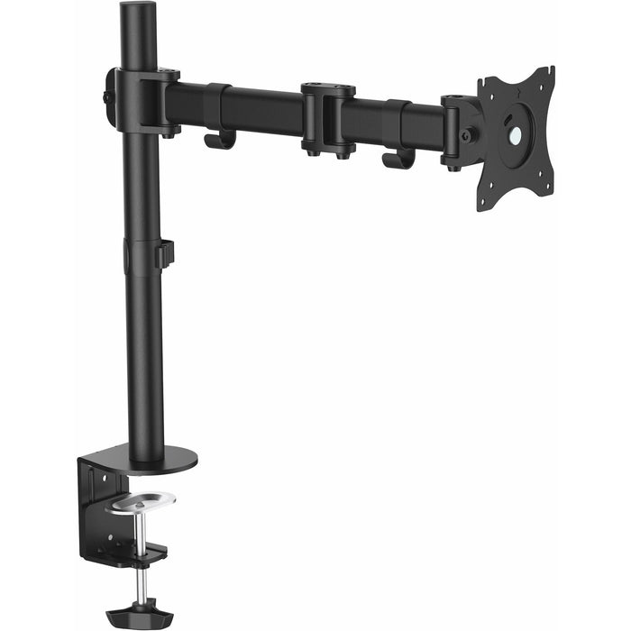 StarTech.com Desk Mount Monitor Arm 34" (17.6lb/8kg) VESA Displays, Articulating Monitor Pole Mount, Height Adjustable, Clamp/Grommet - STCARMPIVOTB