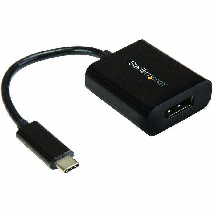 StarTech.com USB C to DisplayPort Adapter 4K 60Hz - USB Type-C to DP 1.4 Monitor Video Converter (DP Alt Mode) - Thunderbolt 3 Compatible - STCCDP2DP