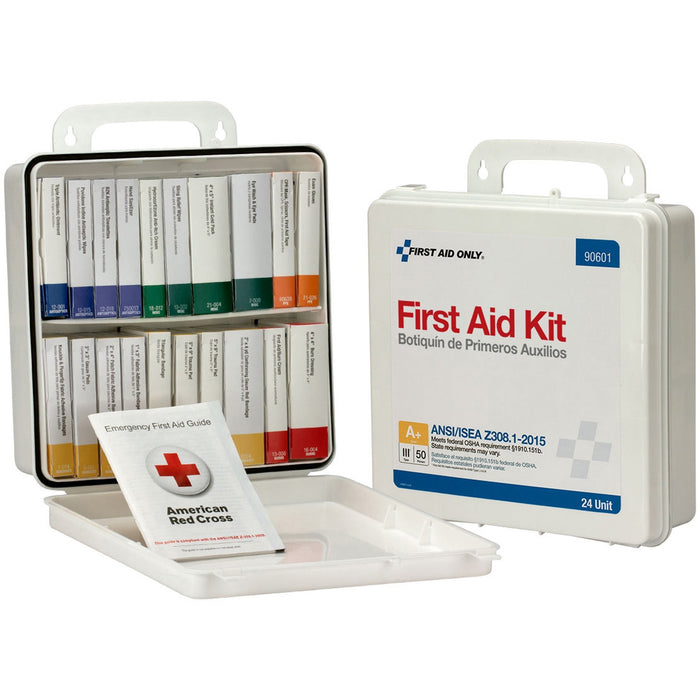 First Aid Only 50-Person Unitized Plastic First Aid Kit - ANSI Compliant - FAO90601