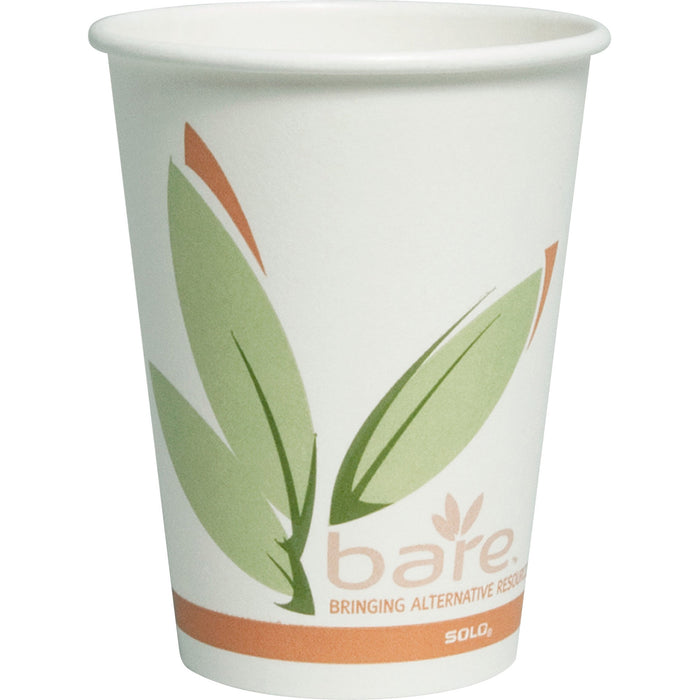 Solo Bare Paper Hot Cups - SCC412RCNJ8484