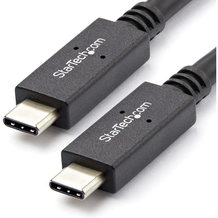 StarTech.com 1m 3 ft USB C Cable with Power Delivery (5A) - M/M - USB 3.1 (10Gbps) - USB-IF Certified - USB 3.1 Type C Cable - USB 3.1 Gen 2 - STCUSB31C5C1M