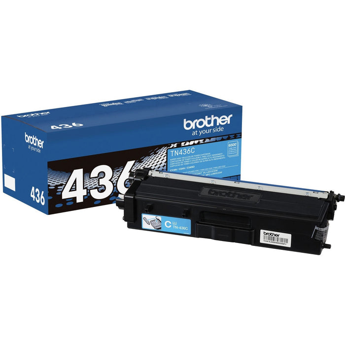 Brother TN436C Original Laser Toner Cartridge - Cyan - 1 Each - BRTTN436C