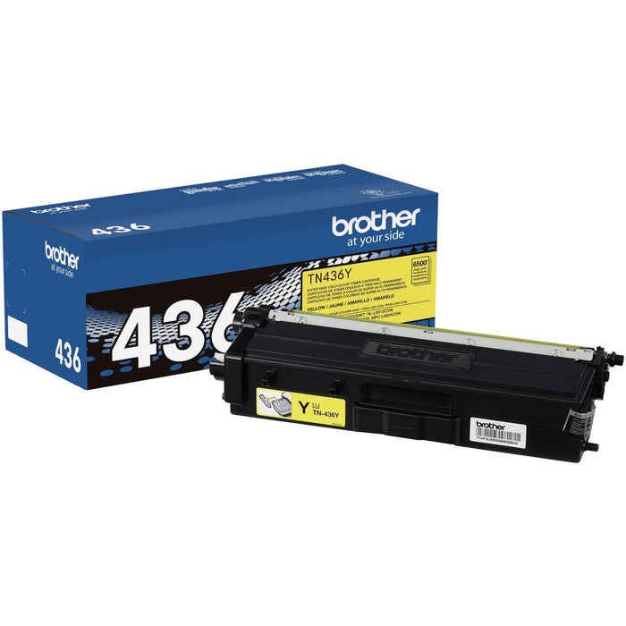 Brother TN436Y Original Laser Toner Cartridge - Yellow - 1 Each - BRTTN436Y