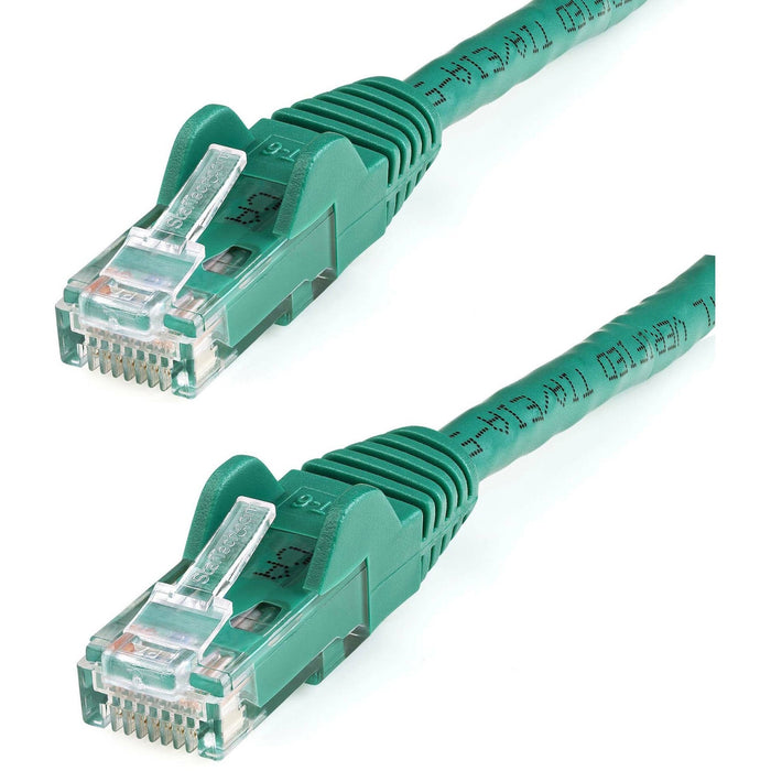 StarTech.com 20ft CAT6 Ethernet Cable - Green Snagless Gigabit - 100W PoE UTP 650MHz Category 6 Patch Cord UL Certified Wiring/TIA - STCN6PATCH20GN