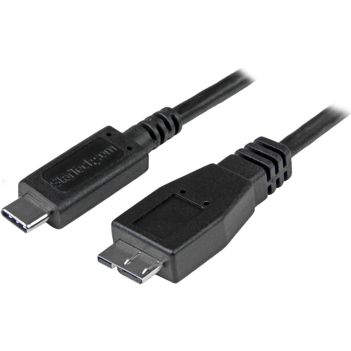 StarTech.com 0.5m USB C to Micro USB Cable - M/M - USB 3.1 (10Gbps) - USB 3.1 Type C to Micro USB Type B Cable - STCUSB31CUB50CM