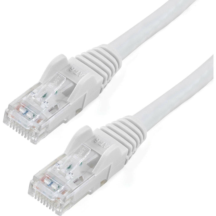 StarTech.com 12ft CAT6 Ethernet Cable - White Snagless Gigabit - 100W PoE UTP 650MHz Category 6 Patch Cord UL Certified Wiring/TIA - STCN6PATCH12WH