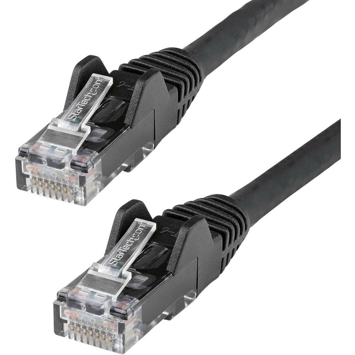 StarTech.com 30ft CAT6 Ethernet Cable - Black Snagless Gigabit - 100W PoE UTP 650MHz Category 6 Patch Cord UL Certified Wiring/TIA - STCN6PATCH30BK