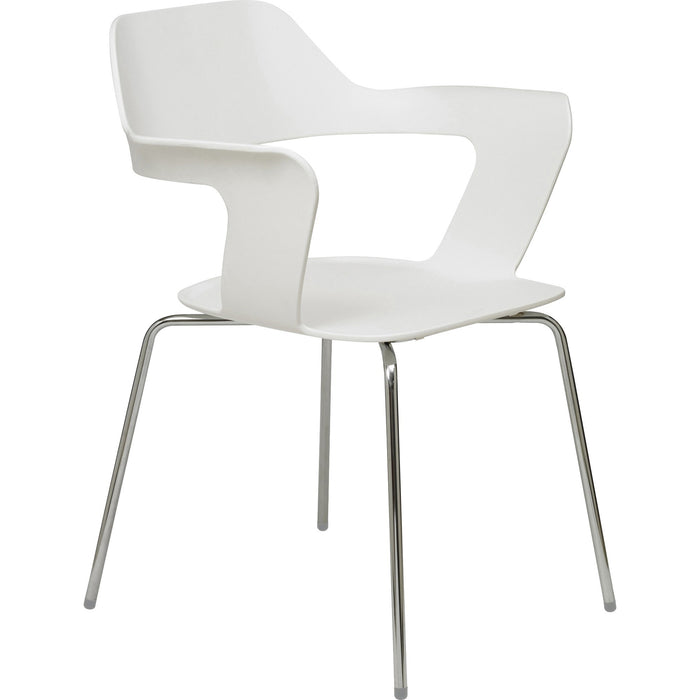 KFI Julep Poly Chair-Red - KFI2500CHWHITE