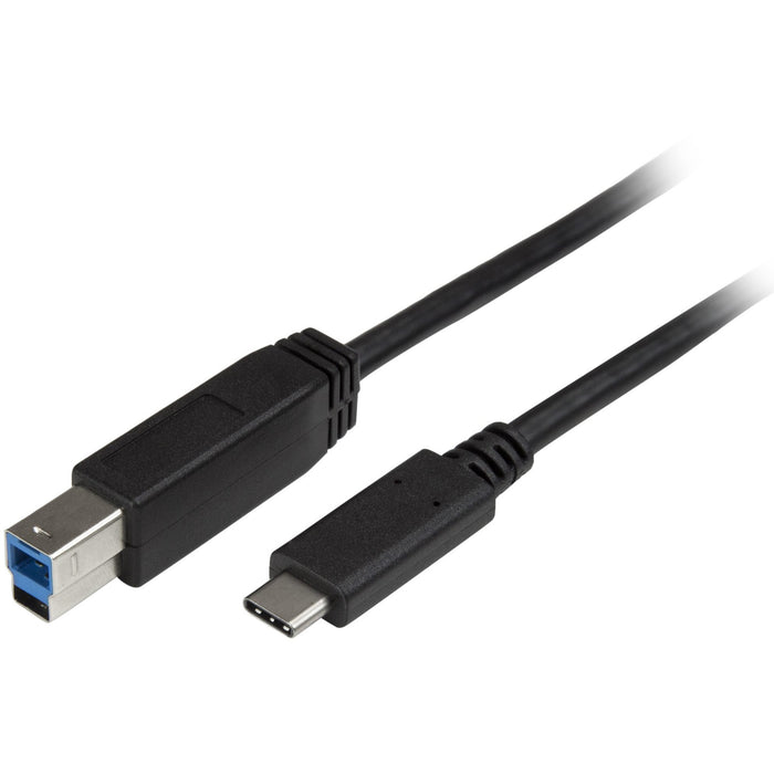 StarTech.com 2m 6 ft USB C to USB B Printer Cable - M/M - USB 3.0 - USB B Cable - USB C to USB B Cable - USB Type C to Type B Cable - STCUSB315CB2M