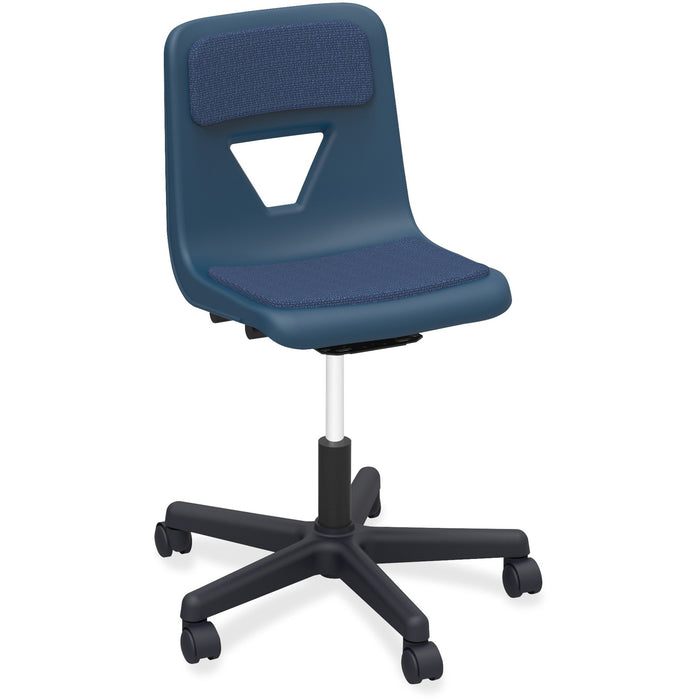 Lorell Classroom Adjustable Height Padded Mobile Task Chair - LLR99912