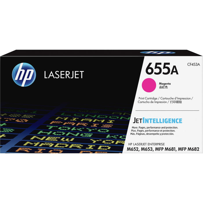 HP 655A (CF453A) Original Laser Toner Cartridge - Magenta - 1 Each - HEWCF453A
