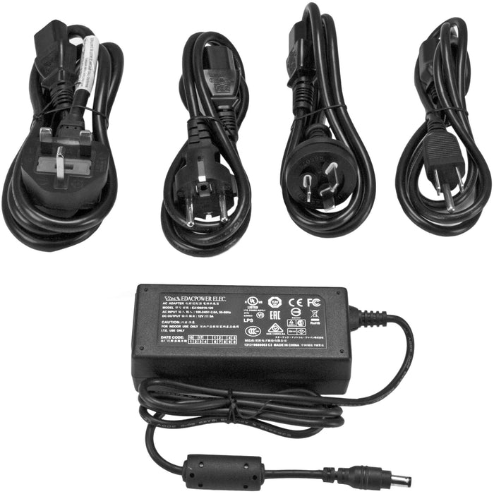 StarTech.com Replacement 12V DC Power Adapter - 12 Volts 5 Amps - STCSVA12M5NA