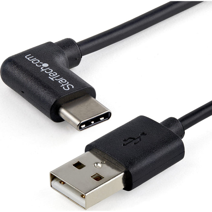 StarTech.com 1m 3ft USB to USB C Cable - Right Angle USB Cable - M/M - USB 2.0 Cable - USB Type C - USB A to USB C Cable - STCUSB2AC1MR