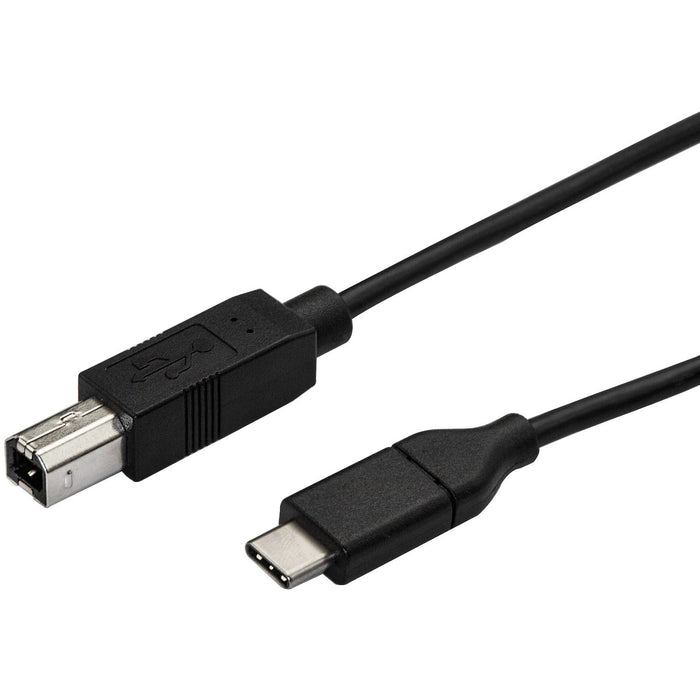 StarTech.com 0.5m USB C to USB B Printer Cable - M/M - USB 2.0 - USB C to USB B Cable - USB C Printer Cable - USB Type C to Type B Cable - STCUSB2CB50CM