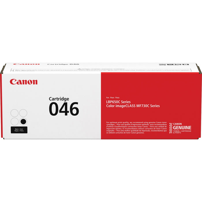 Canon 046 Original Standard Yield Laser Toner Cartridge - Black - 1 Each - CNMCRTDG046BK