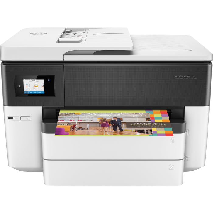 HP Officejet Pro 7740 Wireless Inkjet Multifunction Printer - Color - HEWG5J38A
