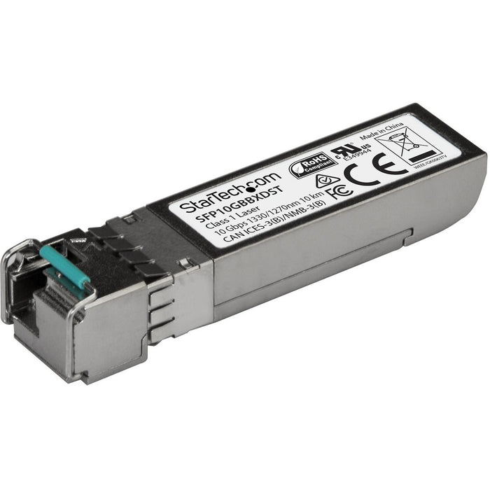 StarTech.com MSA Uncoded SFP+ Transceiver Module - 10GBASE-BX - 10 GbE Gigabit Ethernet BiDi Fiber (SMF) - STCSFP10GBBXDST