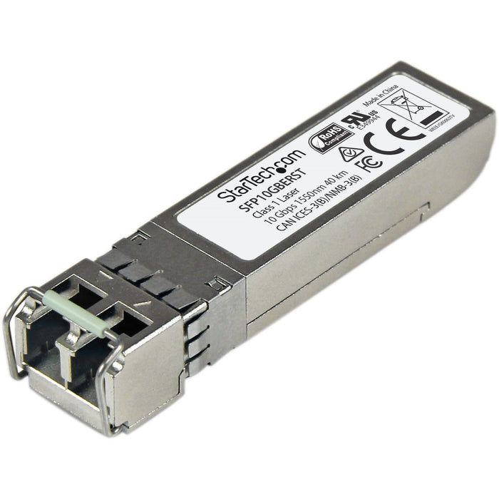 StarTech.com MSA Uncoded SFP+ Module - 10GBASE-ER - 10GE Gigabit Ethernet SFP+ 10GbE Single Mode Fiber (SMF) Optic Transceiver - 40km DDM - STCSFP10GBERST