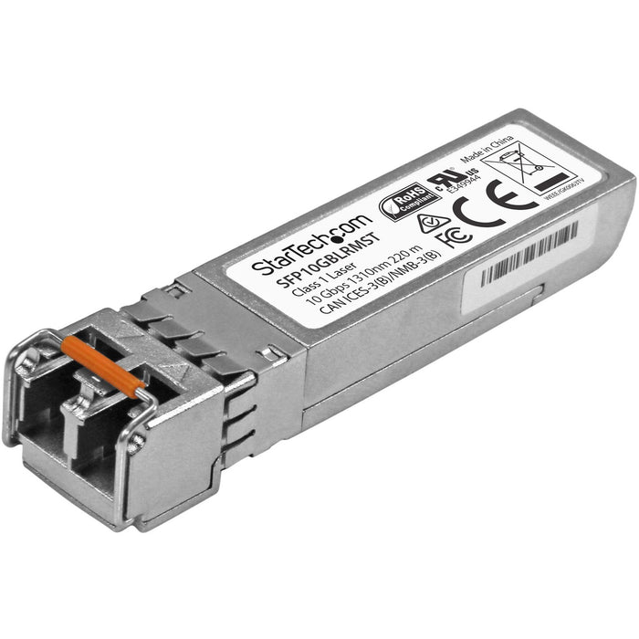 StarTech.com MSA Uncoded SFP+ Module - 10GBASE-LRM - 10GE Gigabit Ethernet SFP+ 10GbE Multi Mode Fiber (MMF) Optic Transceiver - 200m DDM - STCSFP10GBLRMST