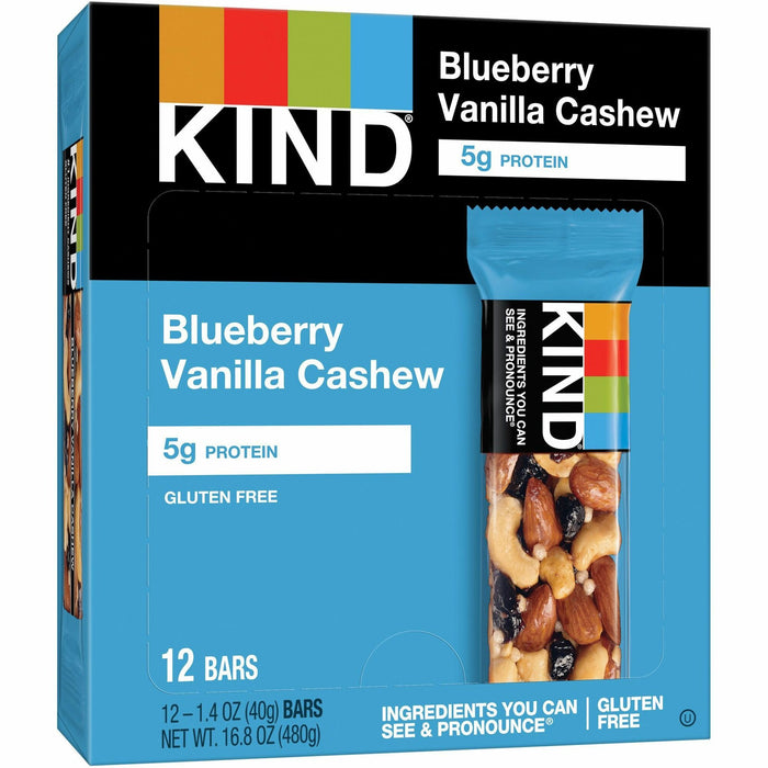 KIND Blueberry Vanilla Cashew Nut Bars - KND18039