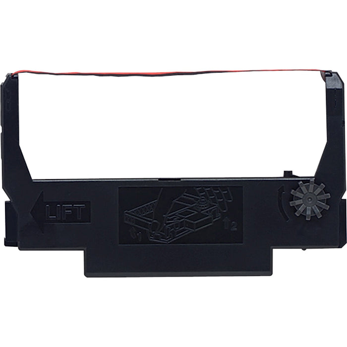 Epson Dot Matrix Ribbon Cartridge - Black, Red - 10 / Box - EPSERC38BRBX
