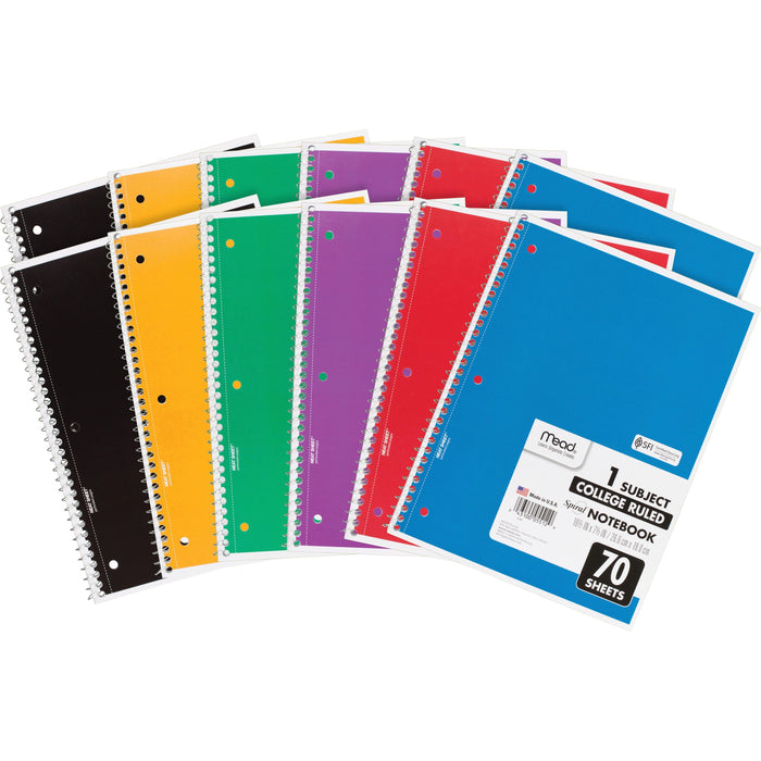 Mead One-subject Spiral Notebook - MEA05512BD